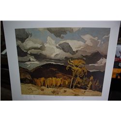 Print - 'October Storm Clouds' by Alfred Joseph Casson (Group of 7 Artist) w/Certificate of Authenti