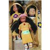 Image 1 : Three First Nation Dolls - Dressed in Leather Clothes