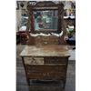 Image 1 : Four Drawer Dresser with Beveled Mirror