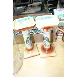 Bird Motif Candlesticks