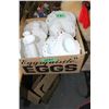 Image 1 : Box of Milk Glass Dishes