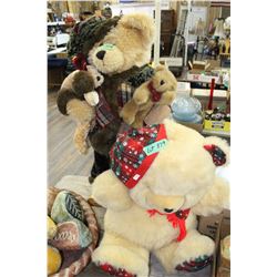 Two Large Plush Bears