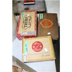 Three Cigar Boxes