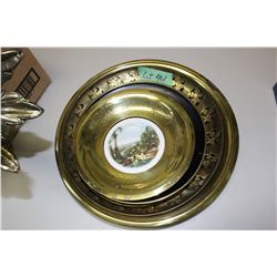 Collection of Brass Picture Plates