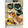 Image 1 : Box of Blue Mountain Pottery and a Cruet Set