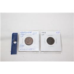 Nfld One Cent Coins (2)