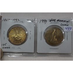 Canada One Dollar Coins (2)