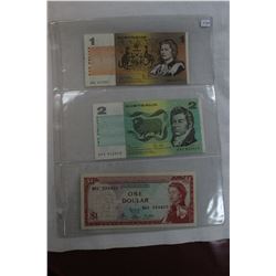 Three Bank Notes