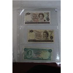 Three Bank Notes