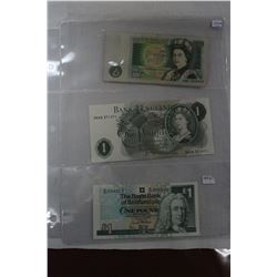 Three Bank Notes