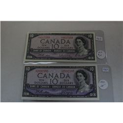 Canada Ten Dollar Bills (2)