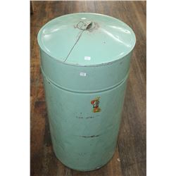 Old Green 1950's Flour Bin; In great condition; 73 cm tall x 38 cm wide