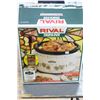 Image 1 : New Rival Slow Cooker; 5 Qt.; Removable Stoneware with Glass Lid