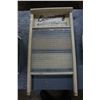 Image 1 : Economy Washboard by Canadian Wooden Ware w/Glass Scrubber