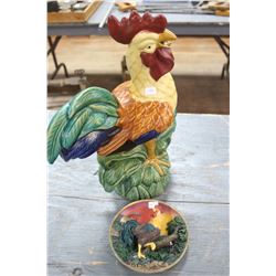 Rooster Ornament & Rooster Plaque