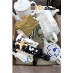 Box Lot of 6 Teapots