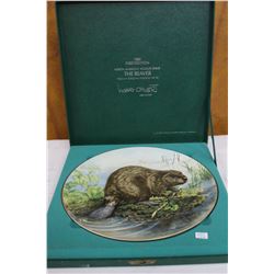 Goebel Plate,  The Beaver  by Lissa Calvert, #4261 of 10,000, In the Original Box