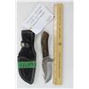 Image 1 : Stainless Skinner Knife with Gut Hook and Walnut Handle