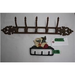 Cast Iron Coat Rack and Key Holder