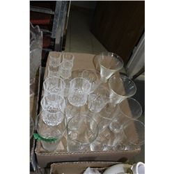 Flat of Assorted Glasses