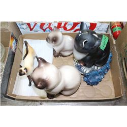 Flat of Ceramic Cats - 1 is Royal Doulton