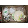 Image 1 : Flat of Condiment Dishes (1 is Charleton Ware & 1 is Wade)