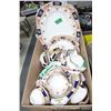 Image 1 : Flat of Dishes (2 partial sets) - 29 pcs (1 partial set is numbered)