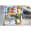 Image 1 : Three Boxes with Toy Train Parts & Pieces