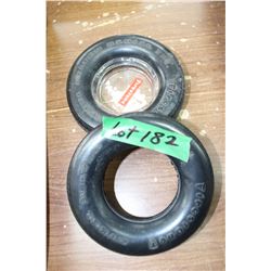Rubber Tire Ashtray and a Spare Tire