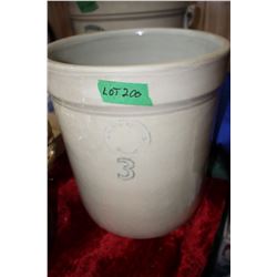 Medalta 3 Gallon Crock (No Lid - No Cracks)