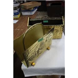 Two Brass Magazine Stands