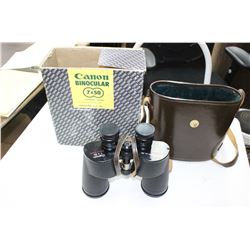 Cannon Binoculars (7 x 50) with a Leather Case - Like New