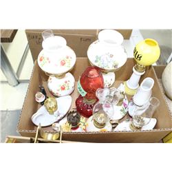 Box with Small Oil Lamps
