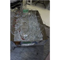 Box with Assortment of Glasses