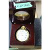 Image 1 : Bulova Pocket Watch with Chain and Box