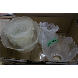 8 Glass Lamp Shades