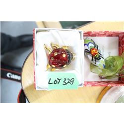 Lady Bug Ornament and a Lady Bug Necklace