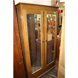 Wardrobe Cabinet with Mirrored Doors