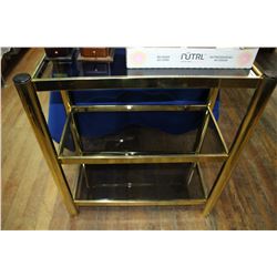 Brass and Glass Book Shelf
