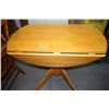 Image 1 : Round Maple, Drop Leaf Table (40")