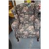 Image 1 : Black Easy Chair with Floral Pattern