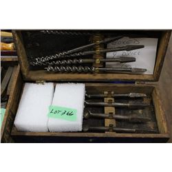 Wood Bits (9) - in a Wooden Box