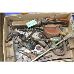 Flat of Miscellaneous Vintage Tools