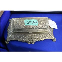 Brass Office Desk Stamp Organizer