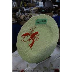 Carlton Ware England - Embossed Lobster Plate