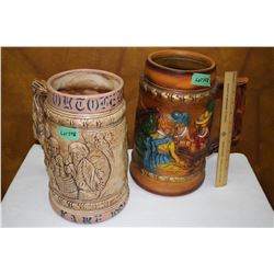 Two Large Steins