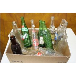 Box with 13 Collectible Pop Bottles