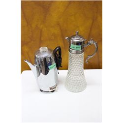 Electric Coffee Percolator and Glass Coffee Server