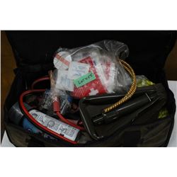 Roadside Emergency Travel Kit and a Road Flare