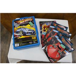 Case with 39 Hotwheel Cars and 6 Activity Books